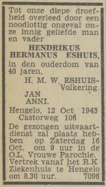 Eshuis Hendrikus
