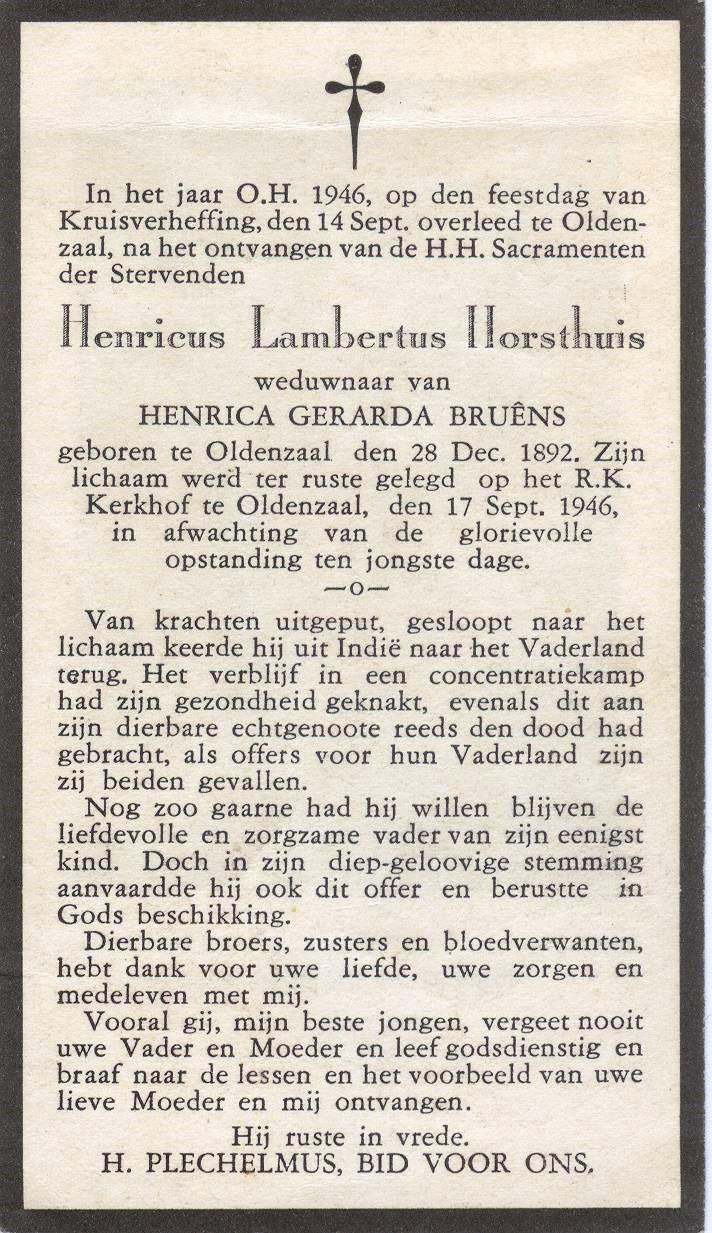 Horsthuis Henricus