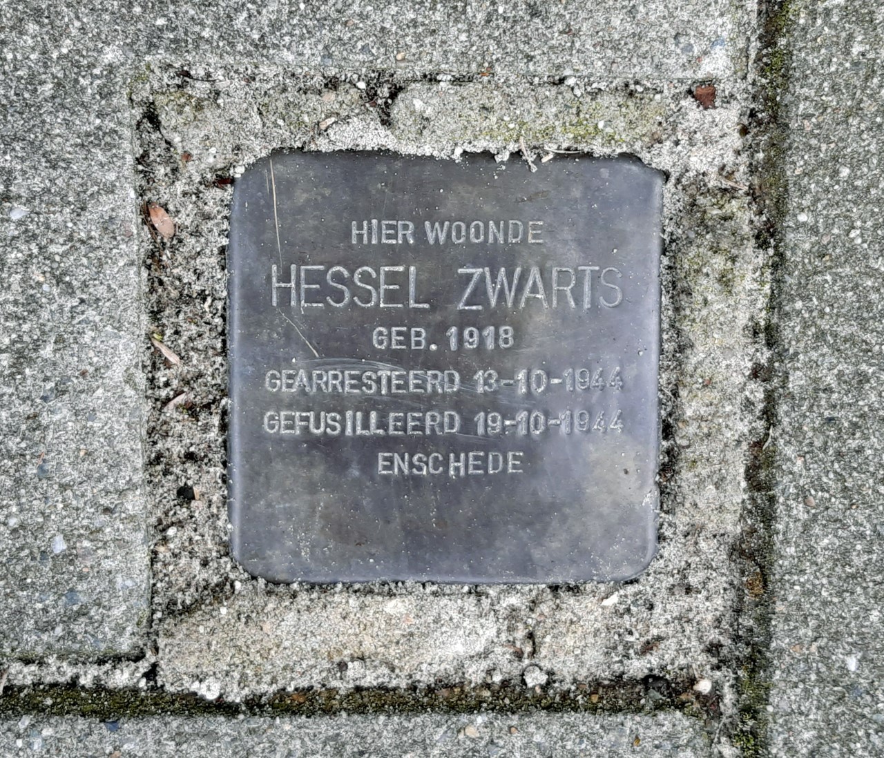 Zwarts Hessel Stolperstein